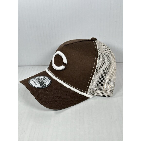 New Era Cincinnati Reds MLB 9FORTY A-Frame Trucker Adjustable Rope Hat Cap - Picture 2 of 5